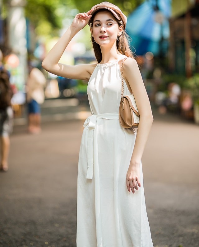 Chân váy trắng dài mặc với áo gì Top 20 hảo gợi ý outfit