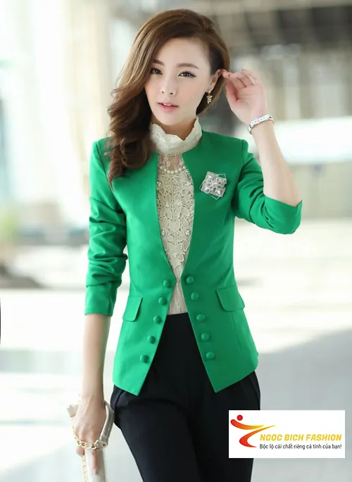 Áo khoác giả vest nữ hàn quốc